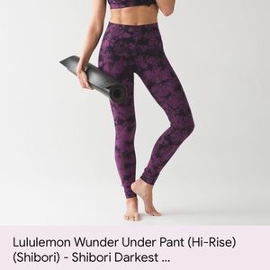 Wunder Under 28” Shibori Purple Lululemon